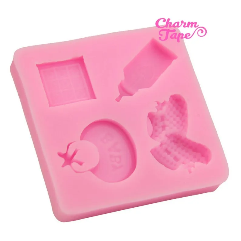 Baby Shower Theme Food Graded Silicone Mold for Cake, Fondant, Cake Decorating Supplies H1812