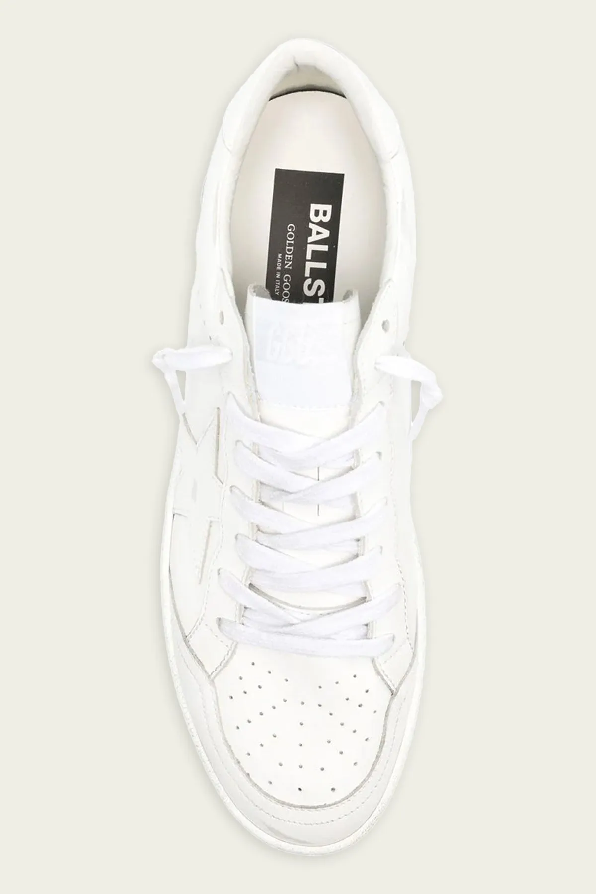 Ball-Star Optic White Leather Men Sneaker