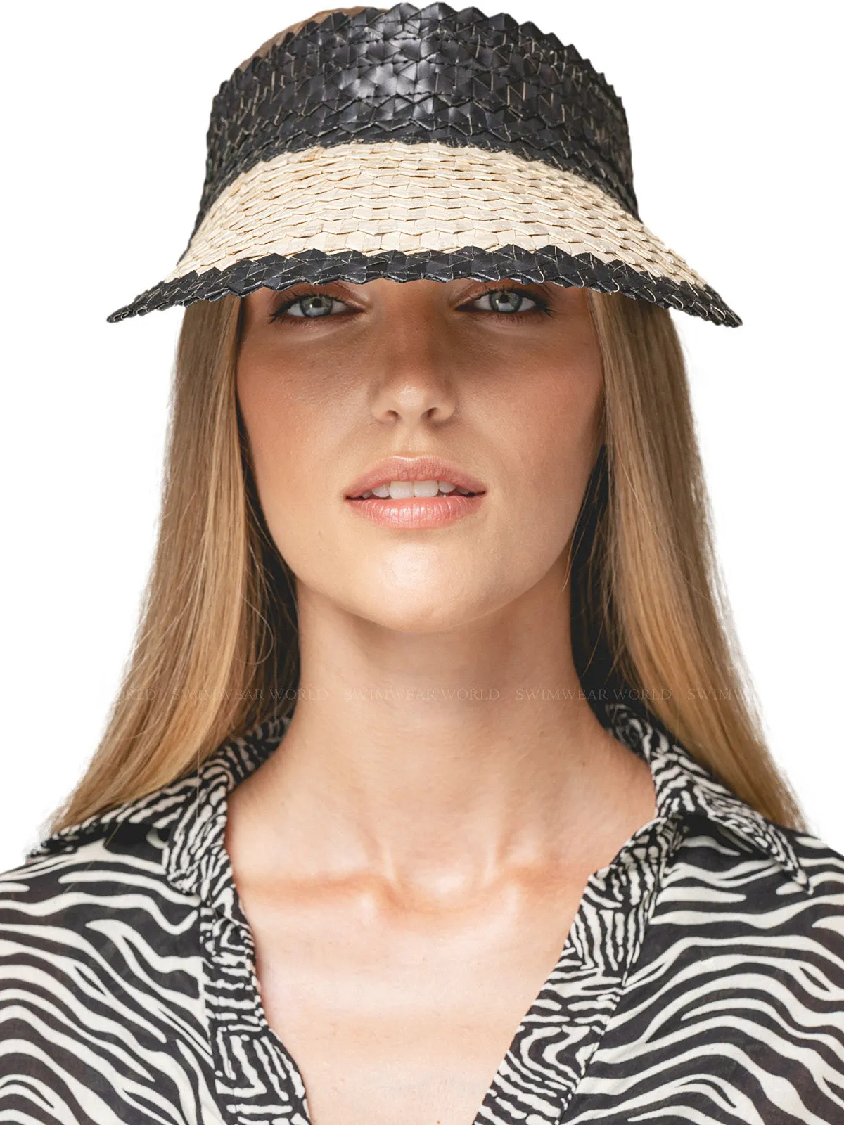 Banded Baha Visor Black-Off White