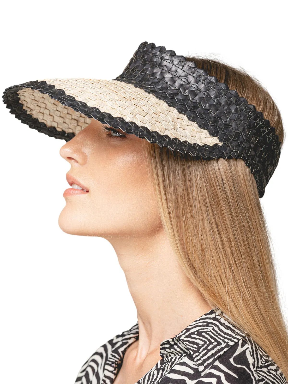 Banded Baha Visor Black-Off White