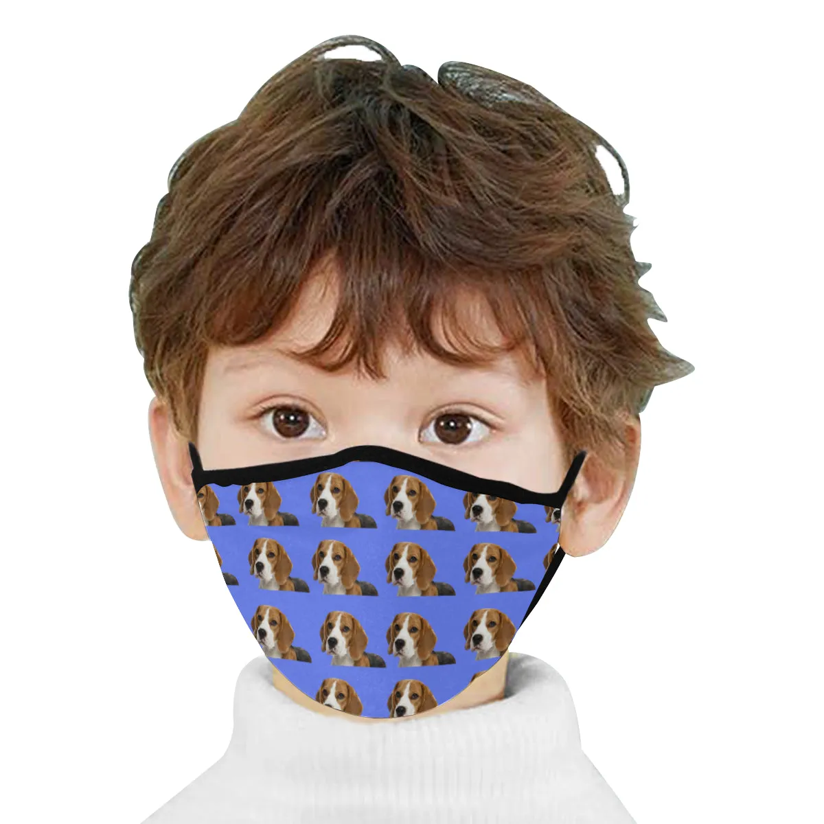 Beagle Face Cover - Blue
