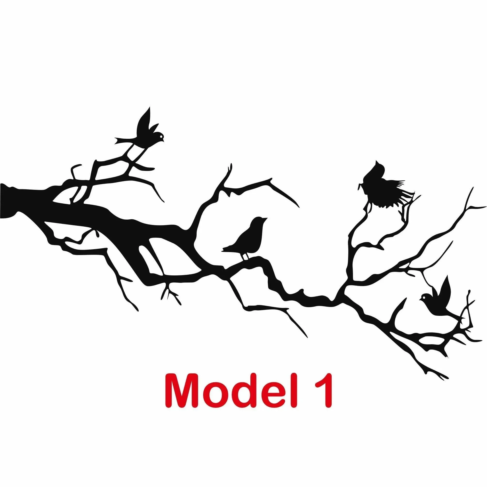 Birds on Branch Metal Wall Decor