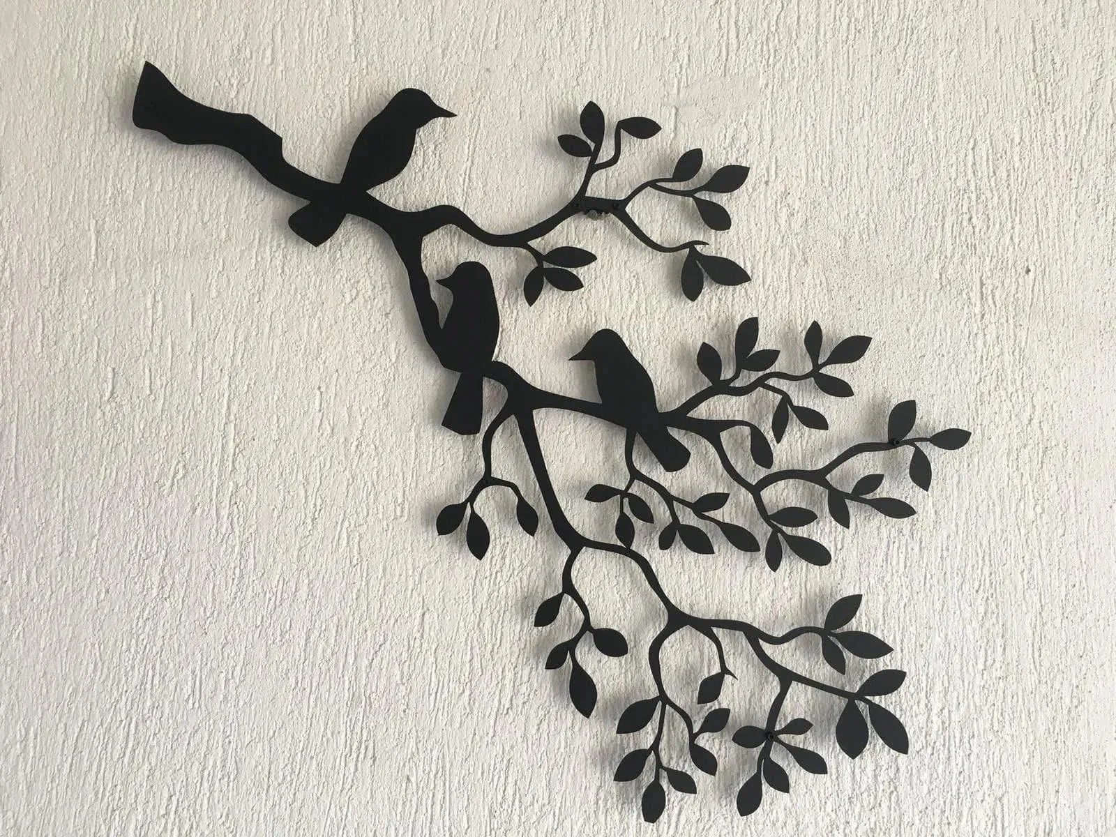 Birds on Branch Metal Wall Decor
