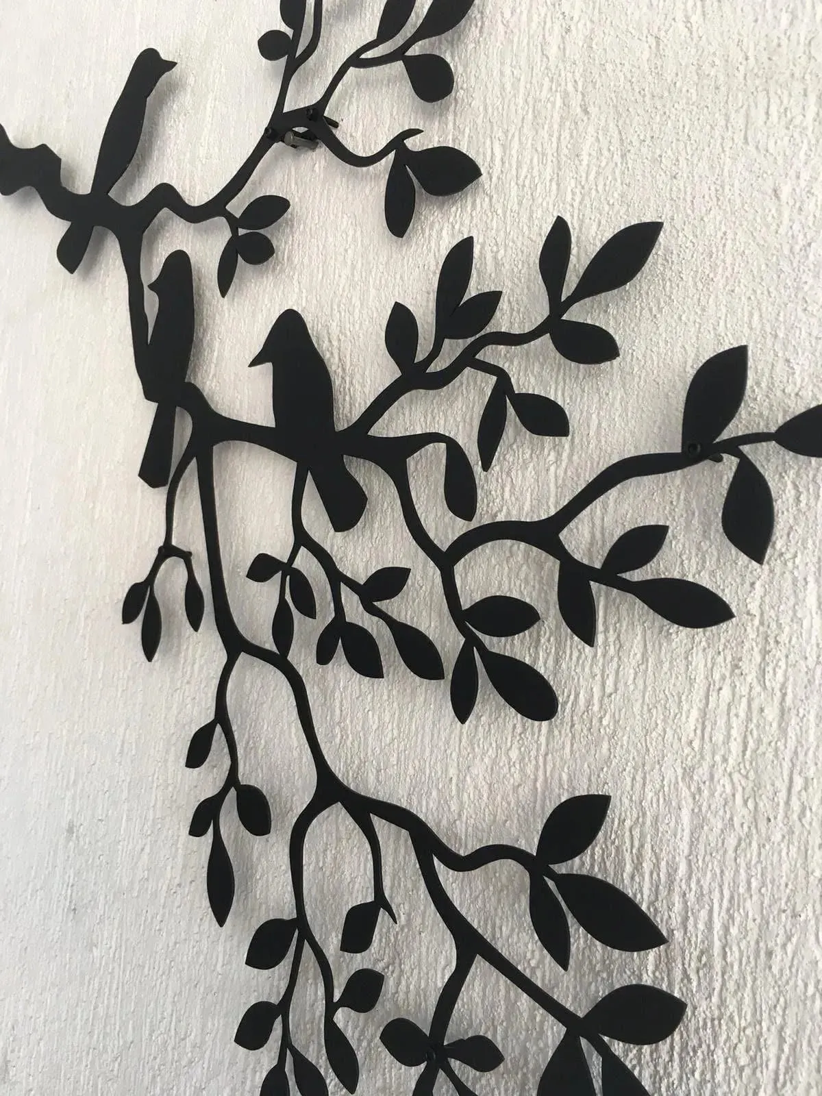 Birds on Branch Metal Wall Decor