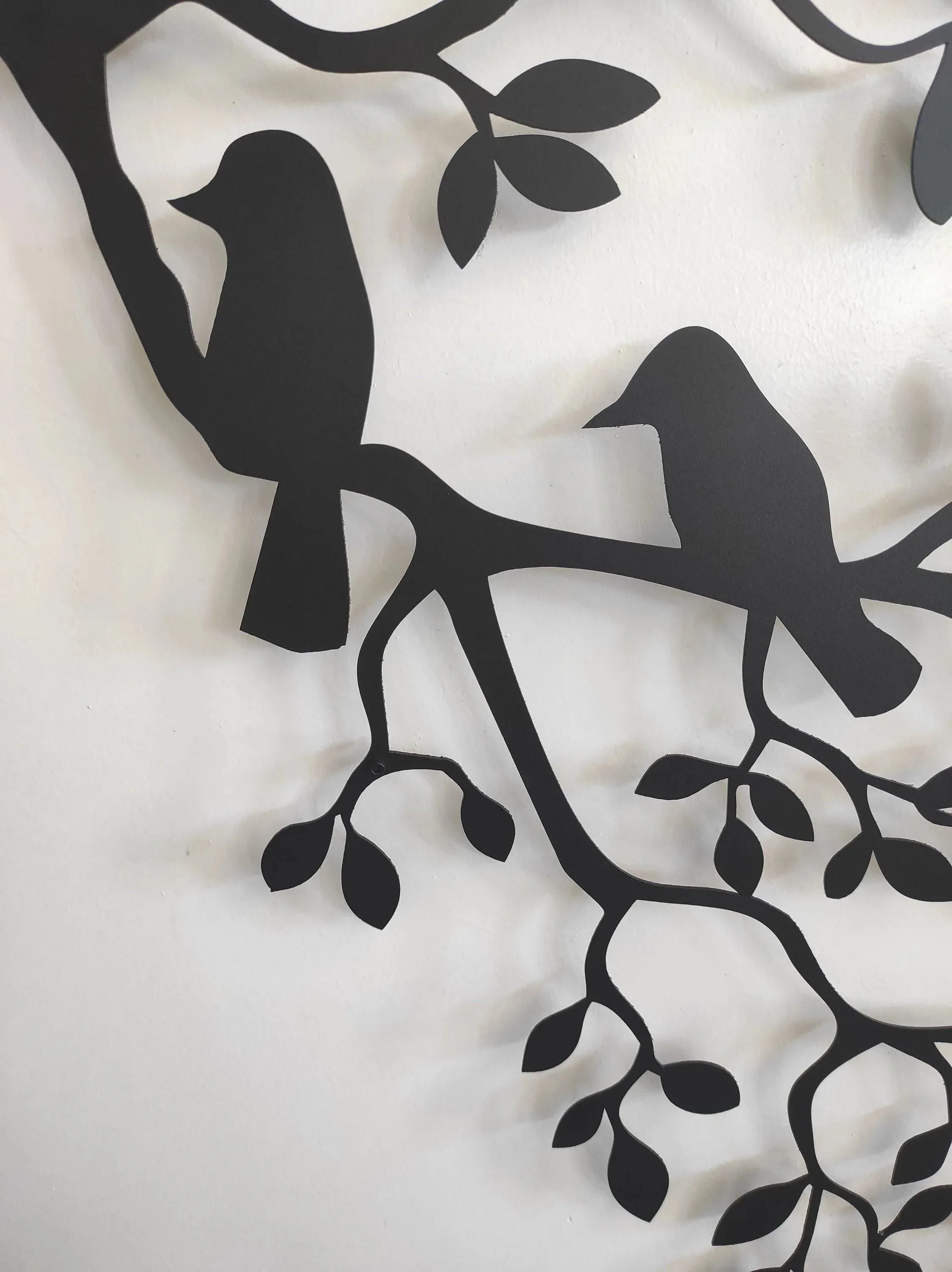 Birds on Branch Metal Wall Decor