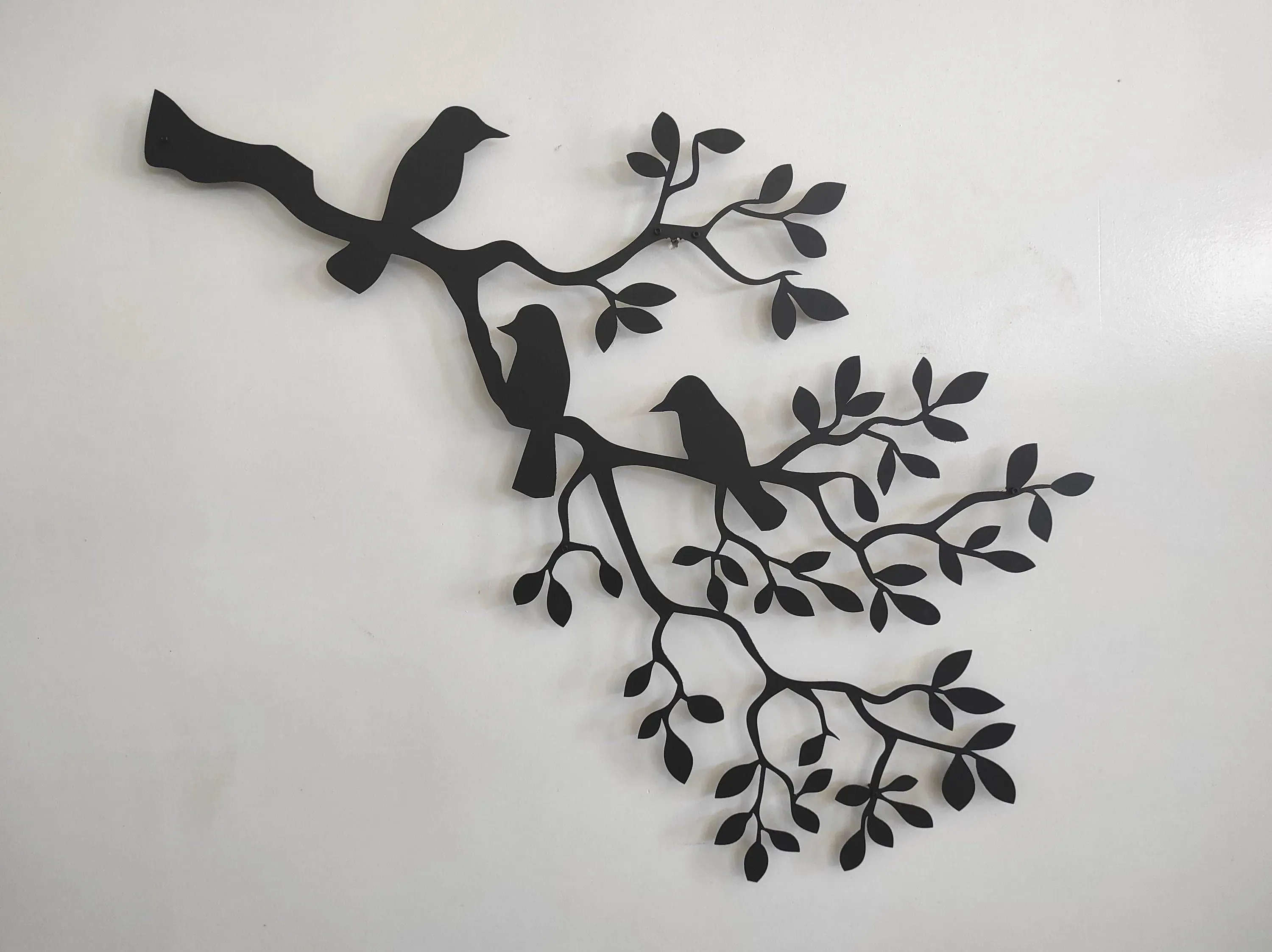Birds on Branch Metal Wall Decor