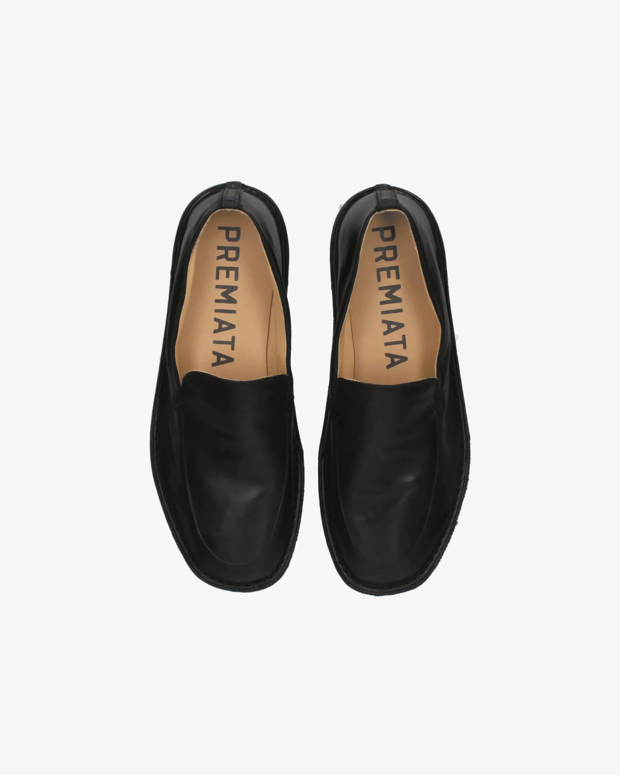 Black Napa Slipper with Rubber Bottom 32261B