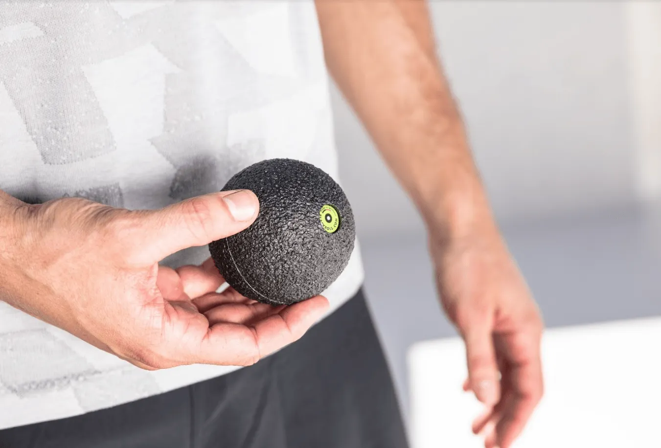 BLACKROLL - Trigger Point Ball 12, for Exercise and Muscle Recovery, Deep Tissue Massager for Myofascial Release in the Shoulders, Neck, and Back, 12cm (4.7")