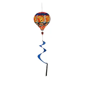 Blessed Floral Arrangement Burlap Balloon Spinner,45bb524