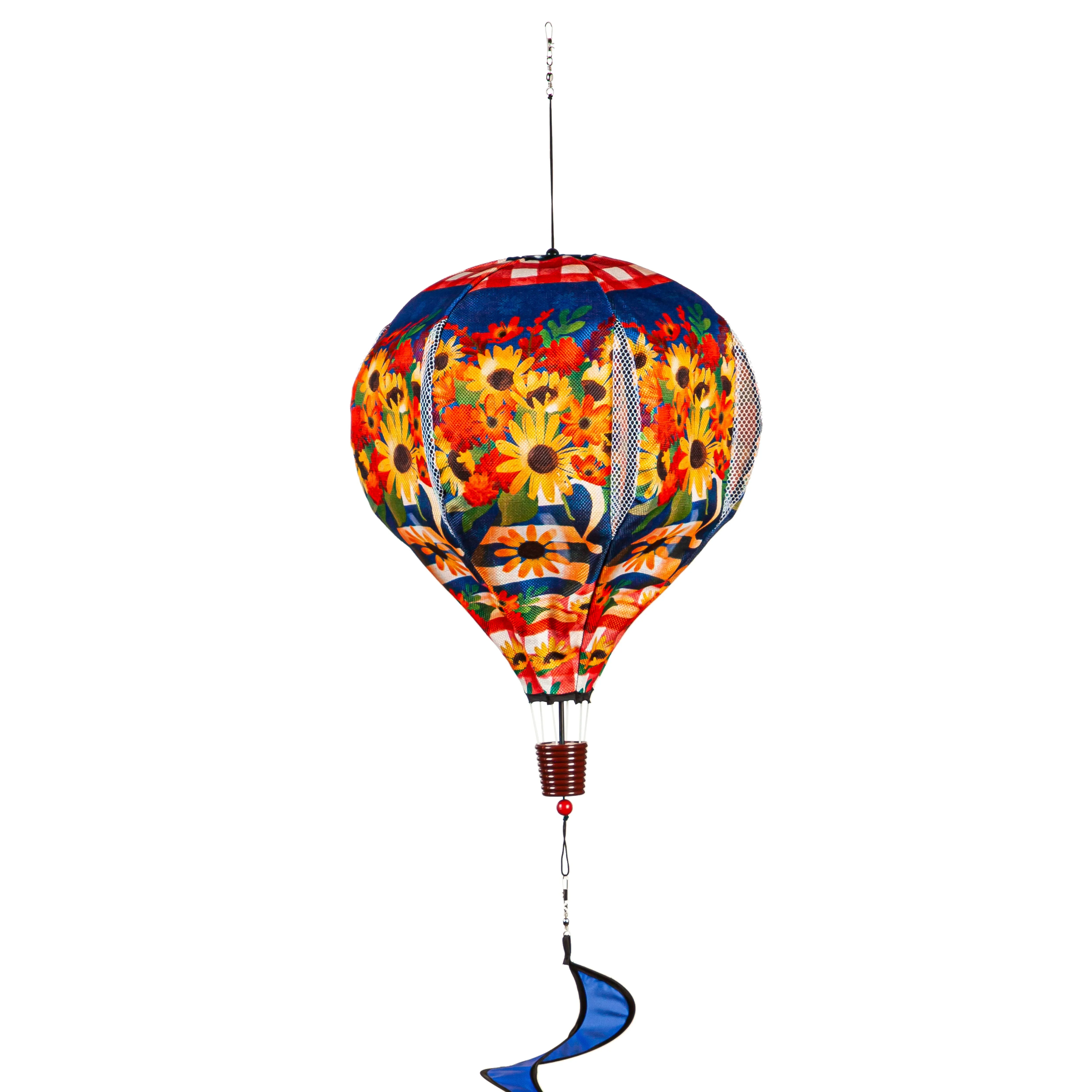 Blessed Floral Arrangement Burlap Balloon Spinner,45bb524