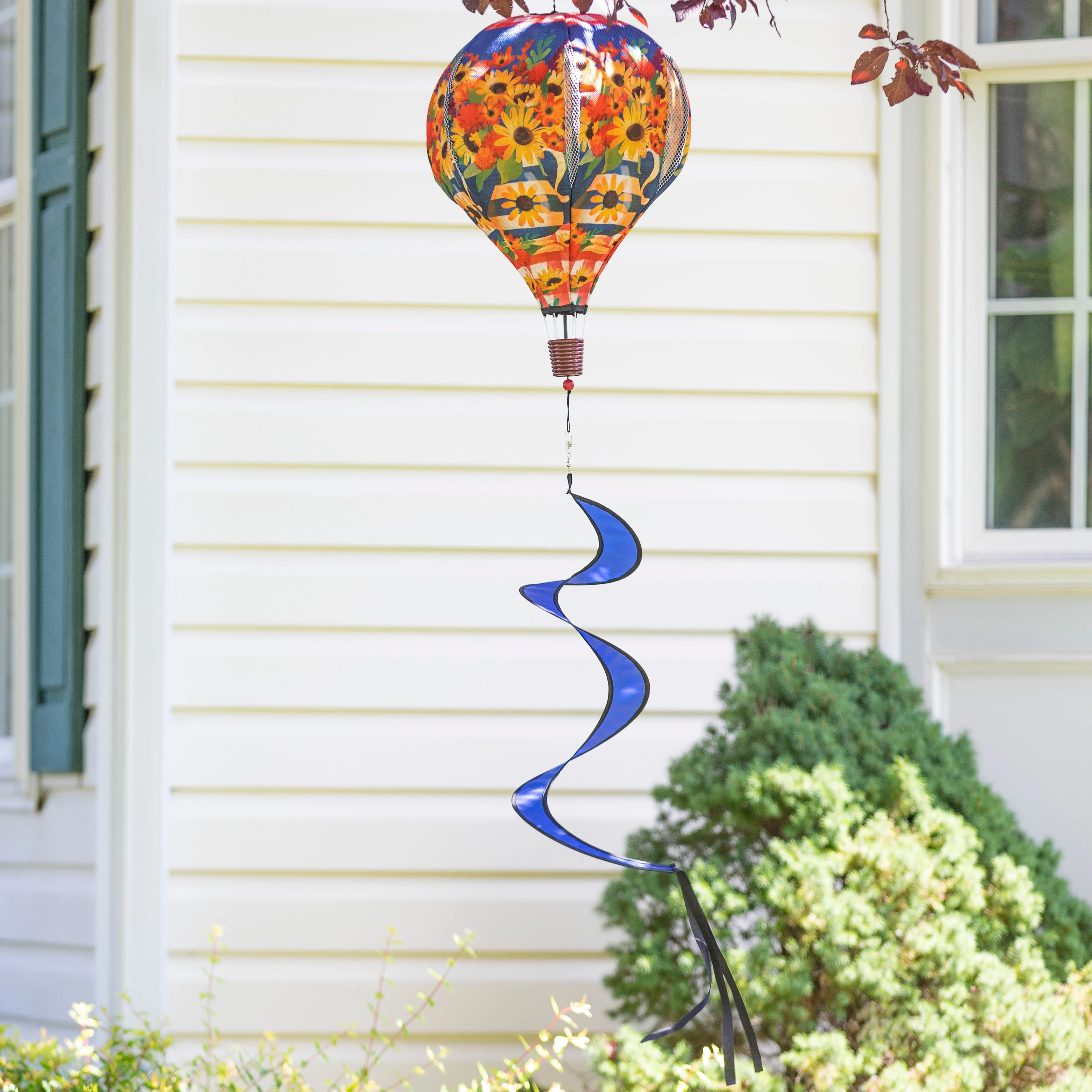 Blessed Floral Arrangement Burlap Balloon Spinner,45bb524