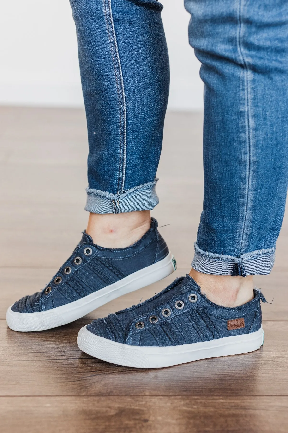 Blowfish Parlane Braided Canvas Sneakers- Desert Night