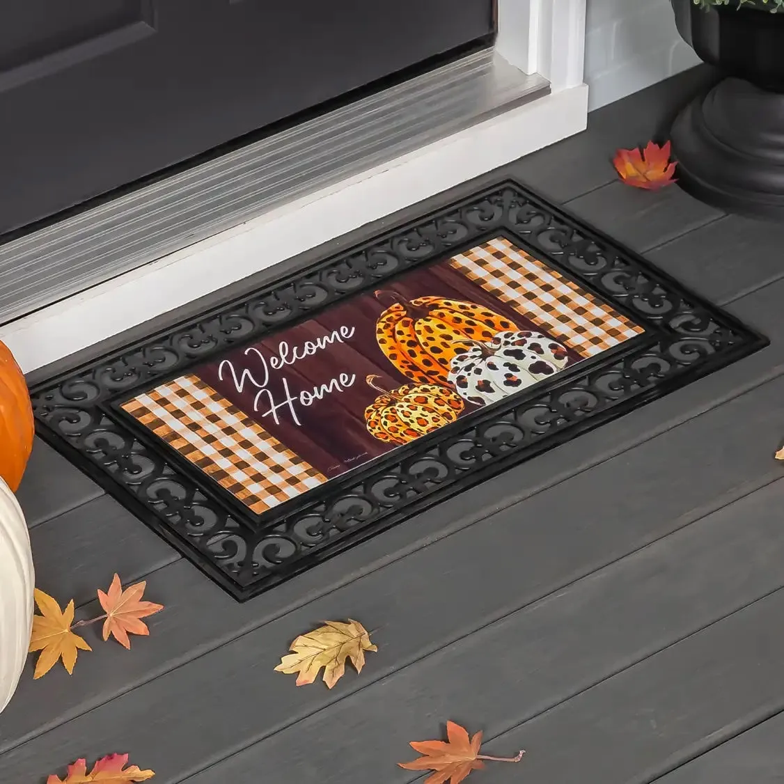Boho Brown Pumpkins Sassafras Switch Mat