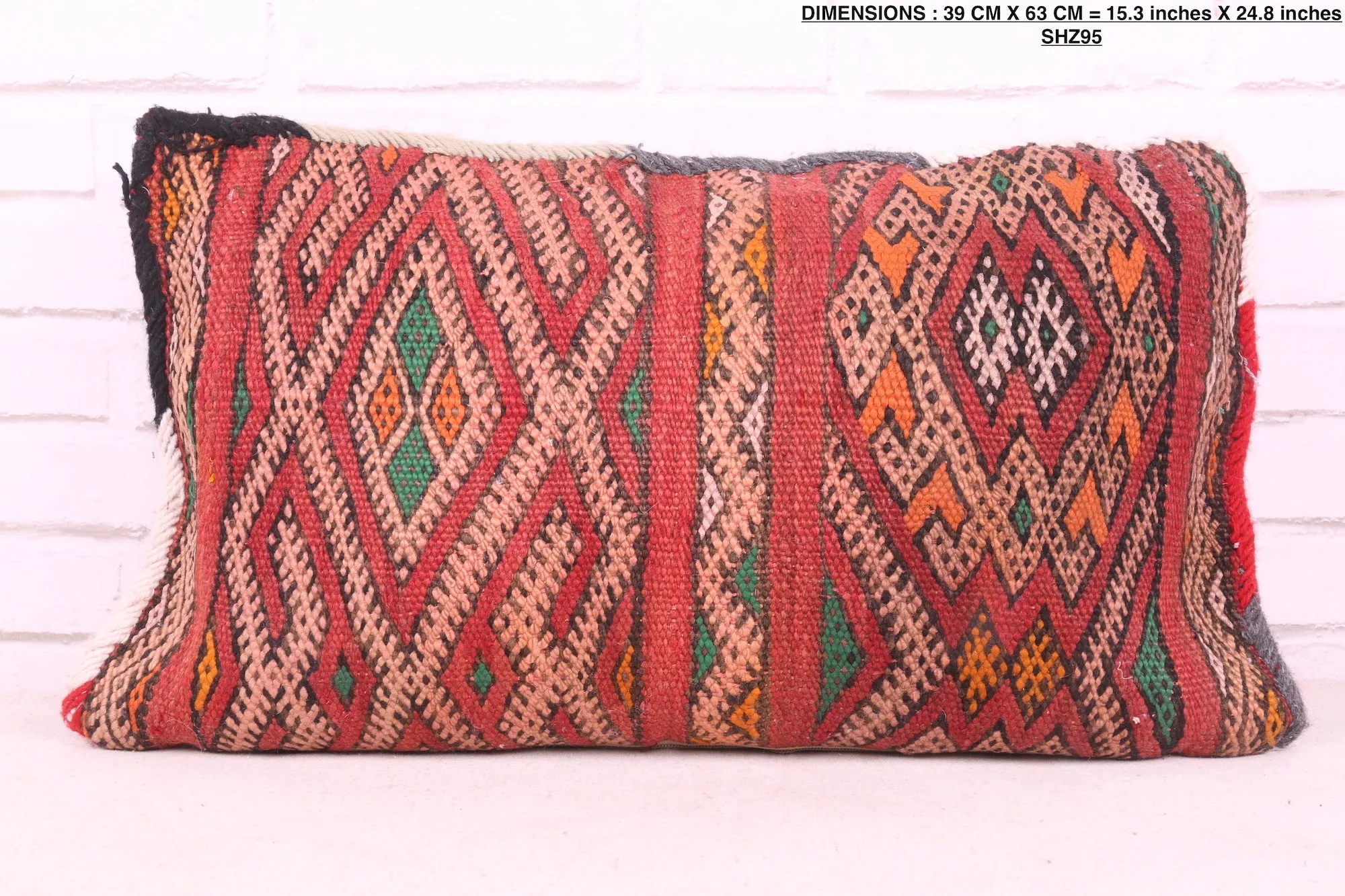 Boho Moroccan Pillow 15.3 inches X 24.8 inches