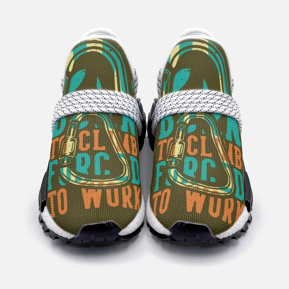 born to climb forced to work Unisex Lightweight Custom shoes