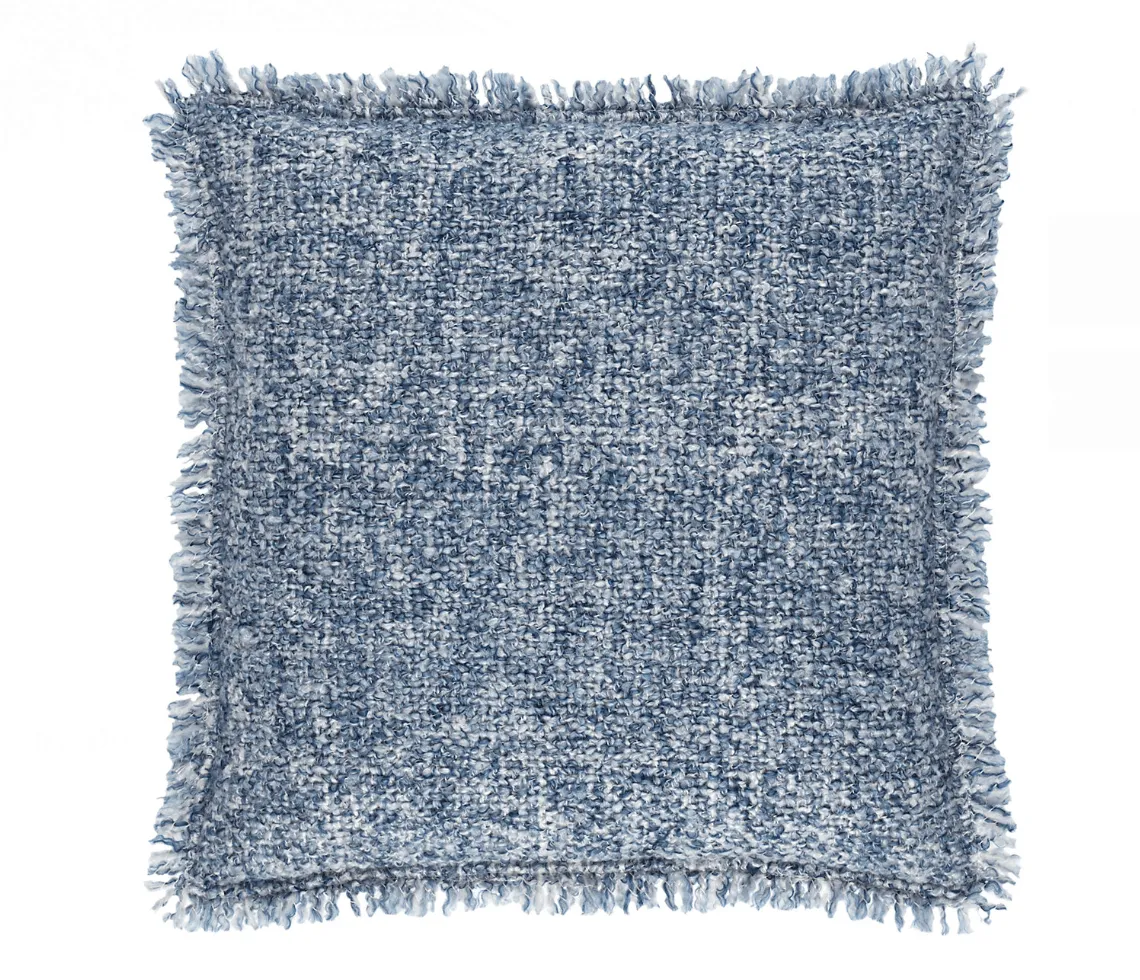 Boucle Indoor/Outdoor Decorative Pillow - Navy