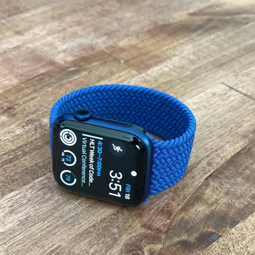 Braided Nylon Solo Loop Apple Watch Band - Gradient