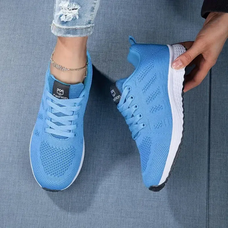 Breathable Casual Sneakers – Luxury Brand Sport Shoes for Women, Summer Fashion Lightweight Basketball Tennis Walking Running Shoes