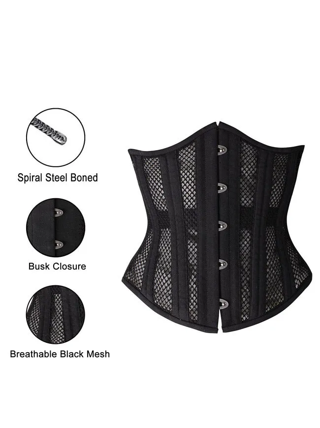 Breathable Mesh Bodyshaper Underbust Waist Training Cincher Corset