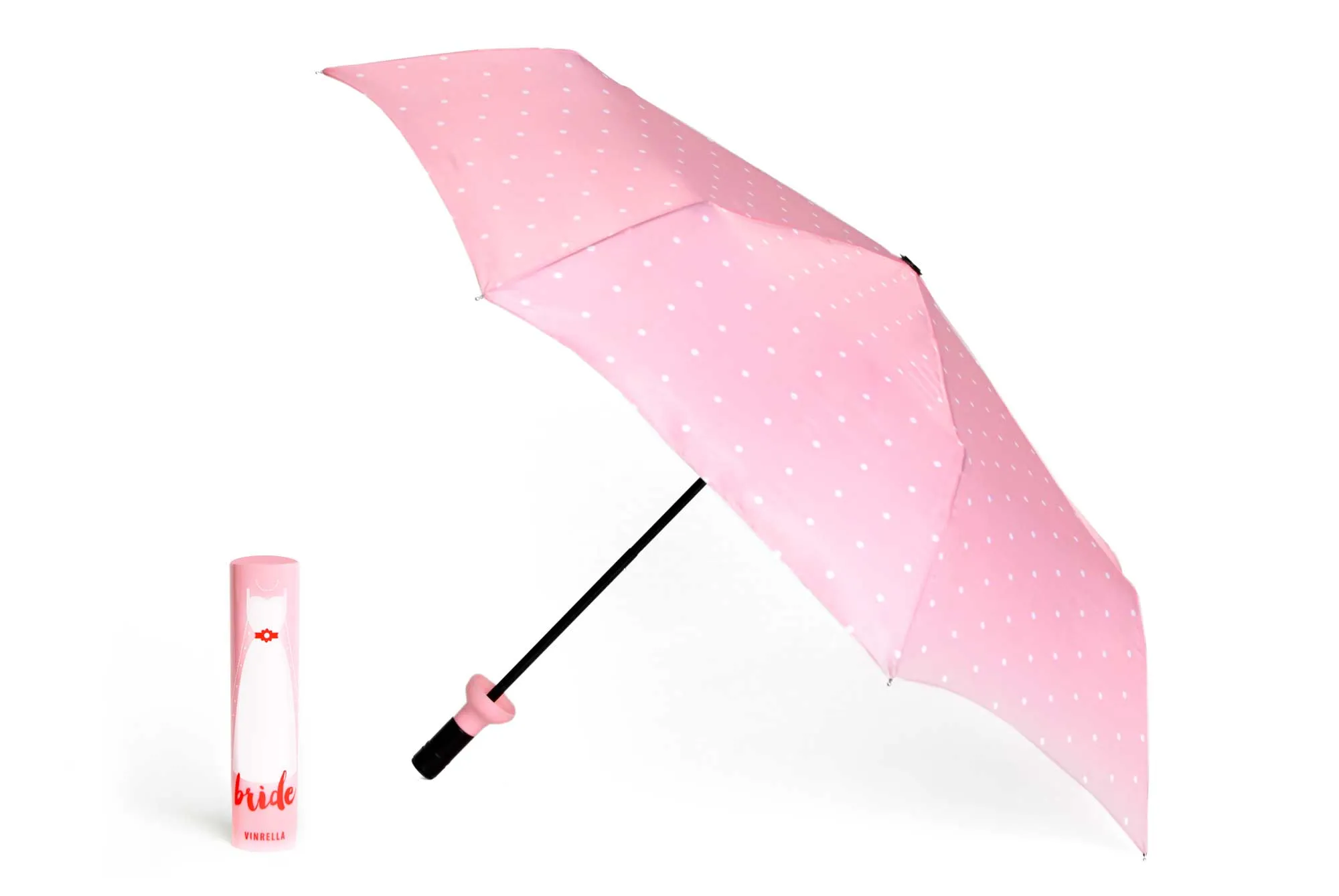 Bride and Groom Wine Bottle Umbrellas