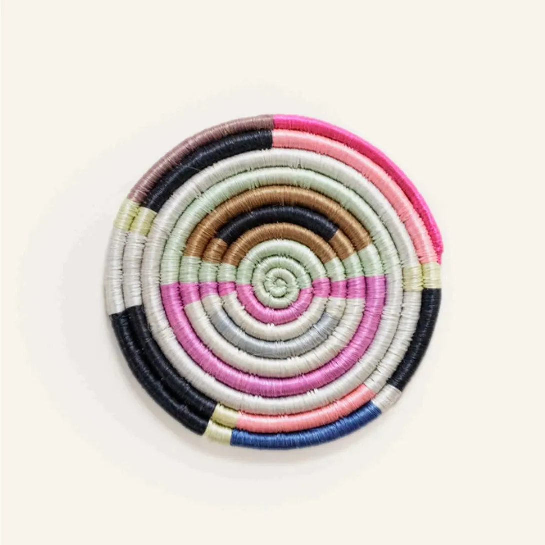 Bright Multi-Color Coaster Set /4