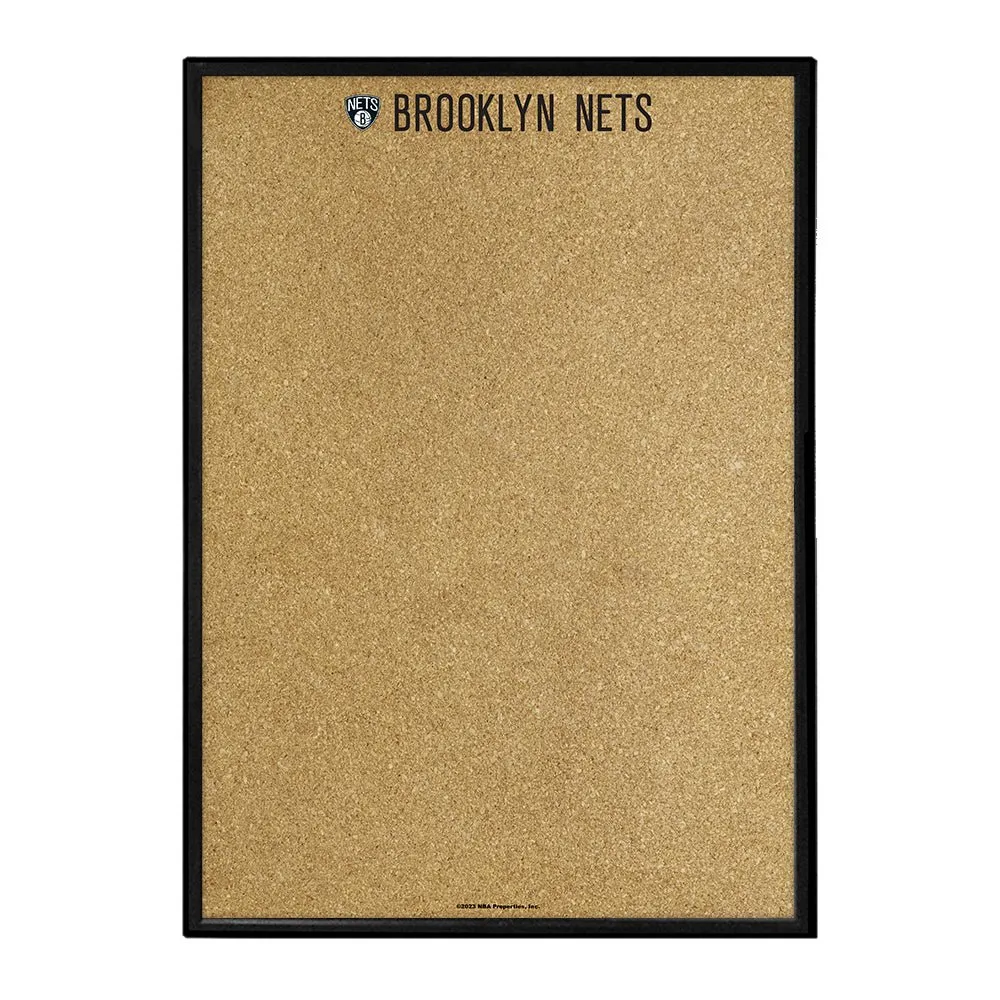Brooklyn Nets: Framed Corkboard