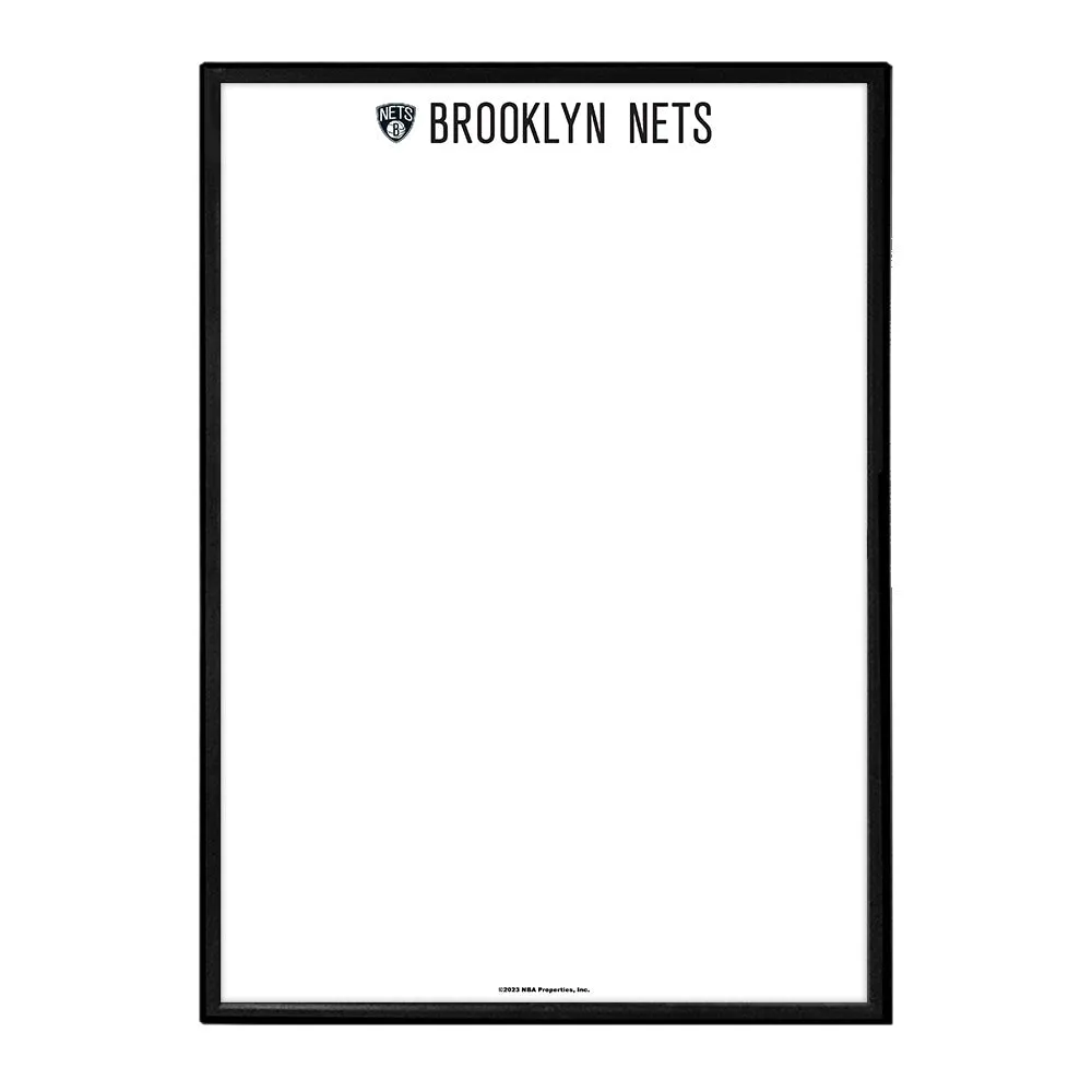 Brooklyn Nets: Framed Dry Erase Wall Sign