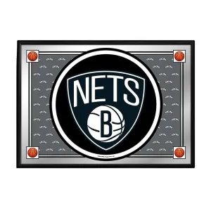 Brooklyn Nets: Team Spirit - Framed Mirrored Wall Sign