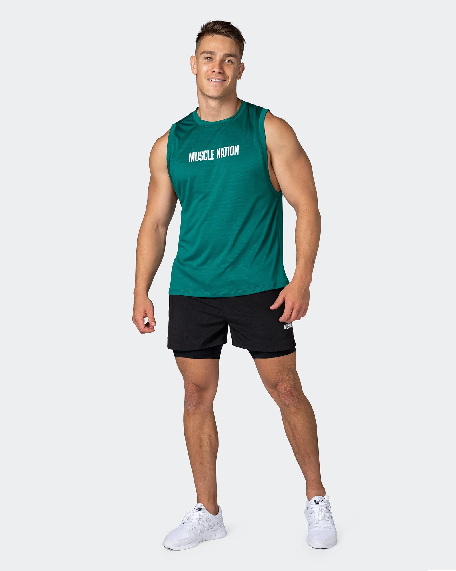 Burly Training Tank - Antique Green