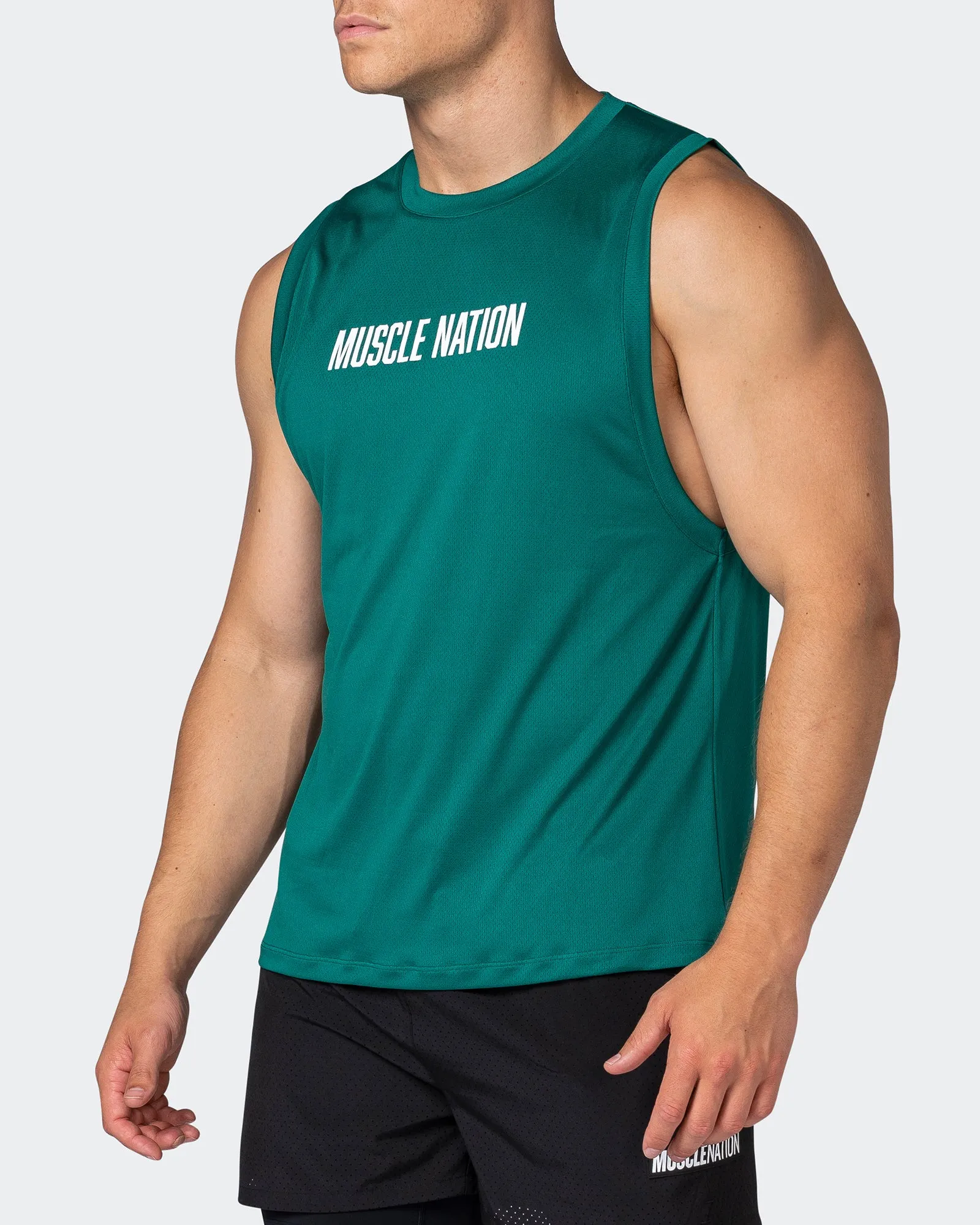 Burly Training Tank - Antique Green