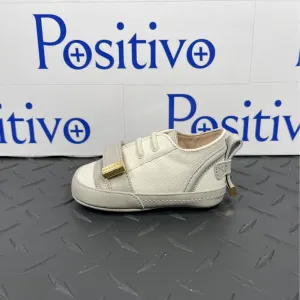 Buscemi 50MM Baby Canvas Off White Leather Sneakers
