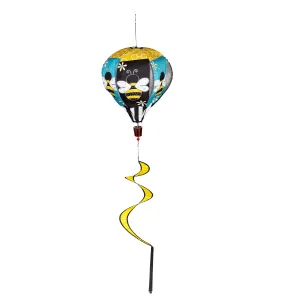 Buzzing Bee Burlap Balloon Spinner,45bb465