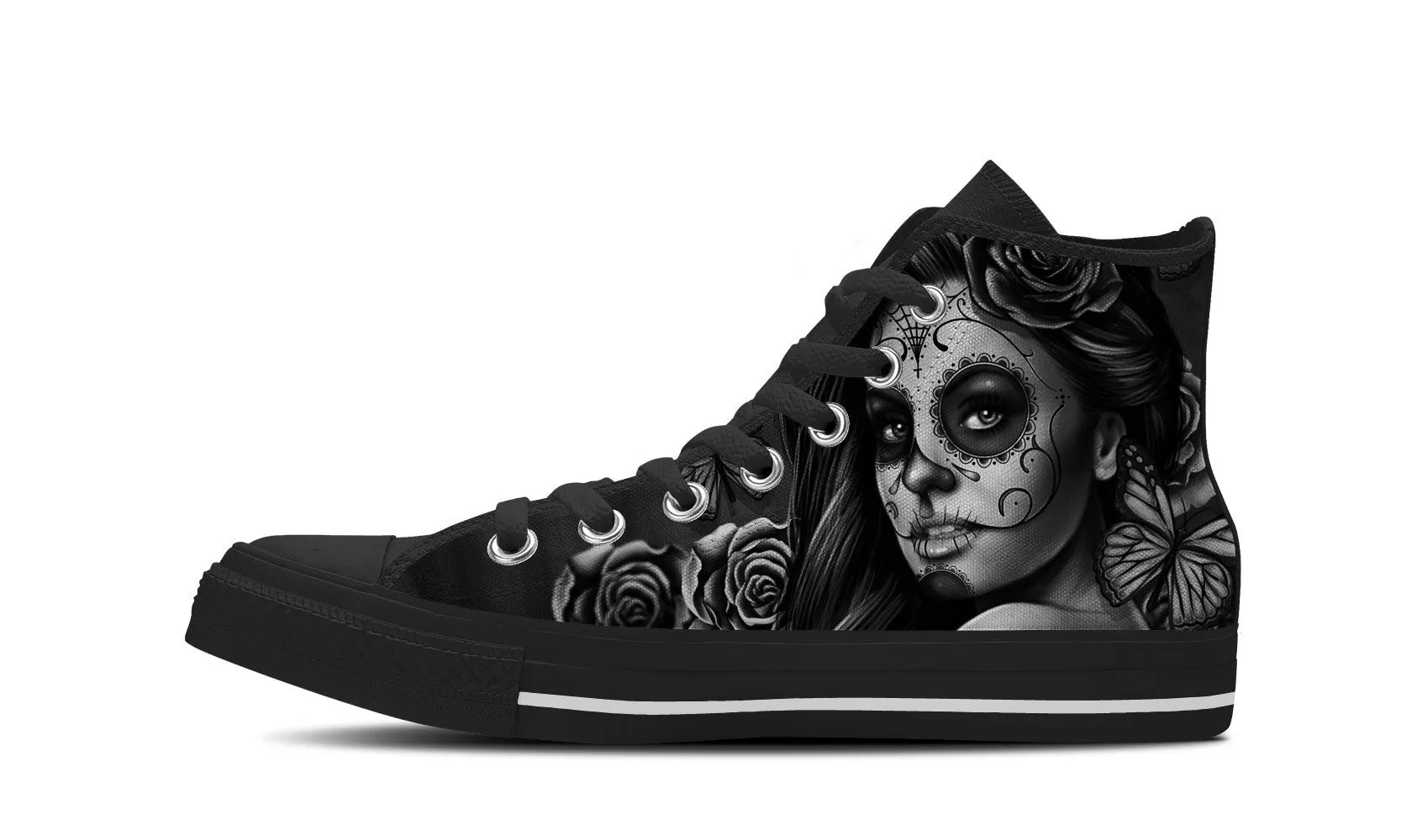 Calavera Womens High Top Shoe (Charcoal/Black)