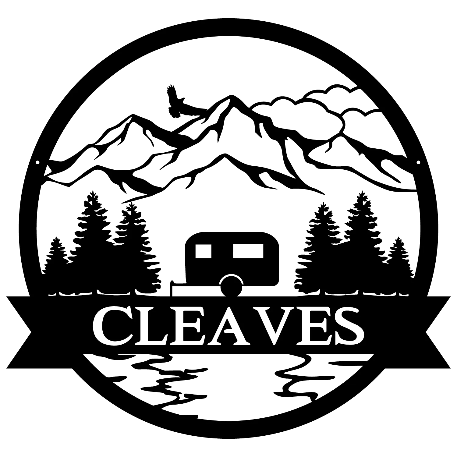 Camper Outdoor Monogram