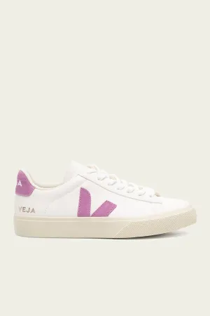 Campo Chromefree Leather Sneaker in White Mulberry