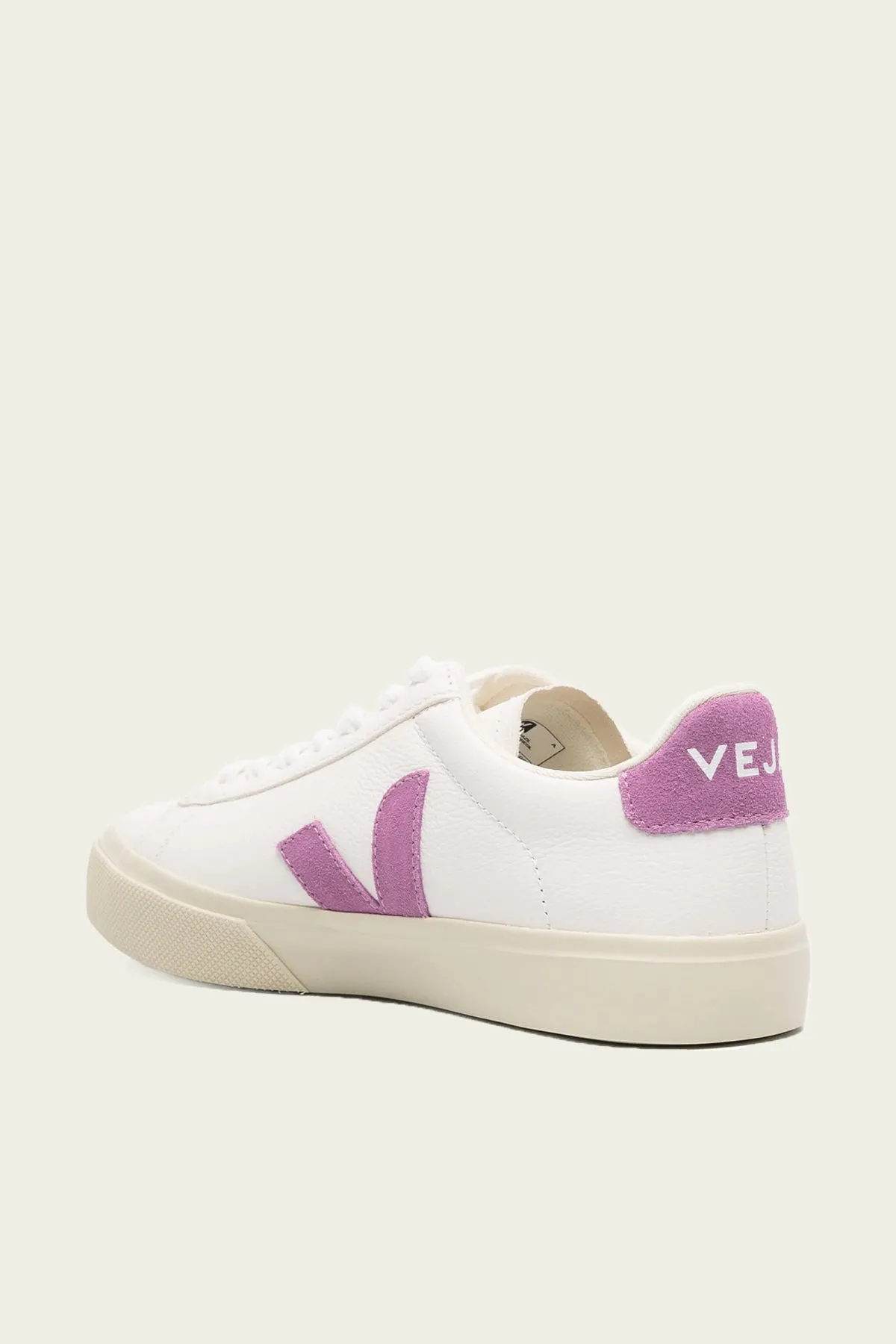 Campo Chromefree Leather Sneaker in White Mulberry