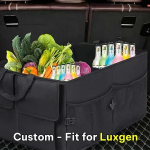 Car Trunk Organizer, Custom-Fit For Car, Foldable Car Trunk Storage Box, Storage Bag, Waterproof, Dust-proof, Stain-Resistant, Car Accessories WALE229