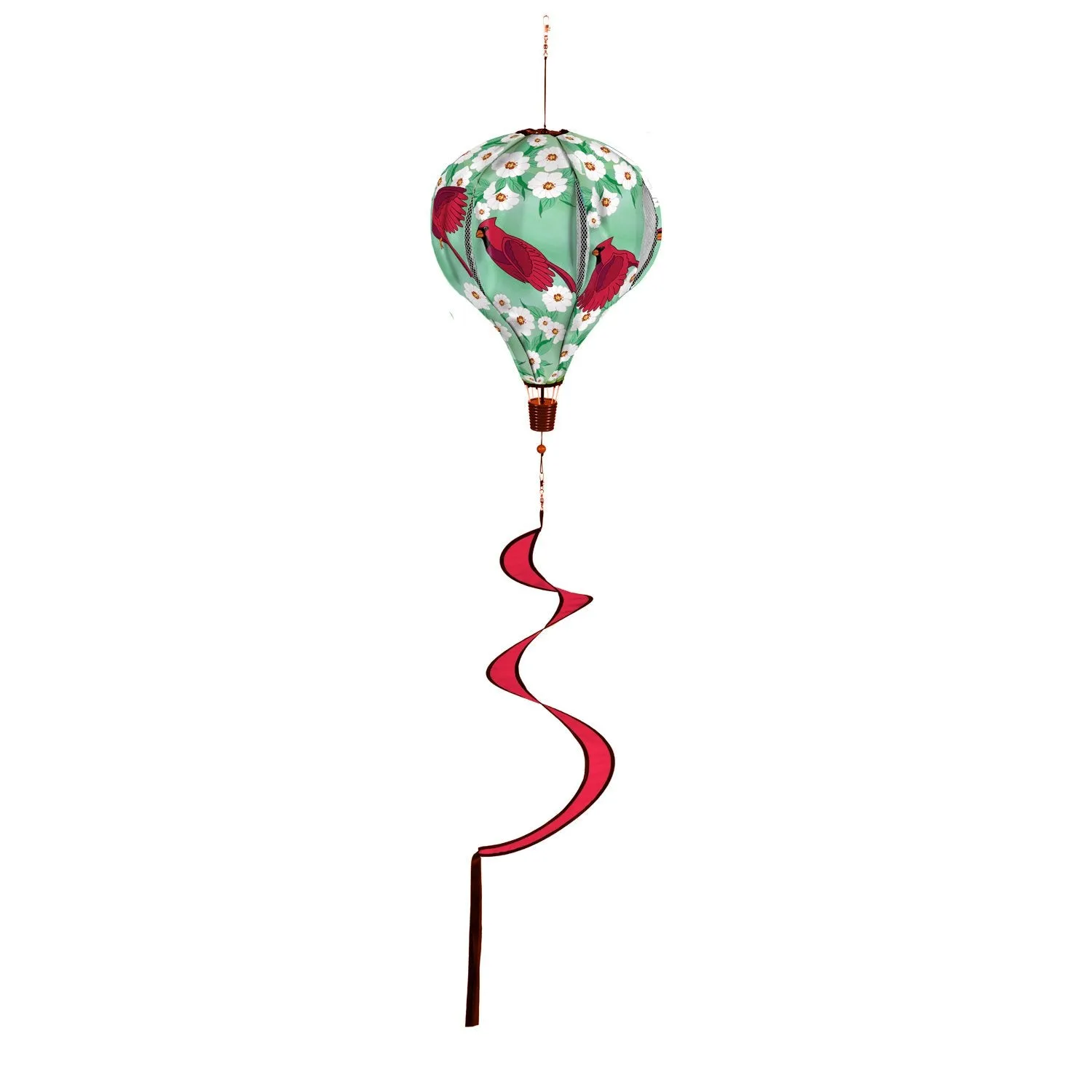 Cardinal Flying Animated Burlap Balloon Spinner,45b391