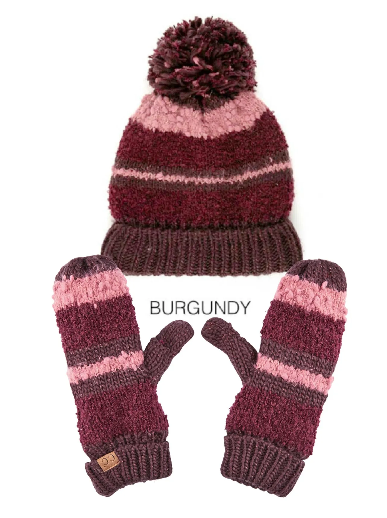 CC Trending Tech Touch Beanie & Mitten Set- More Colors