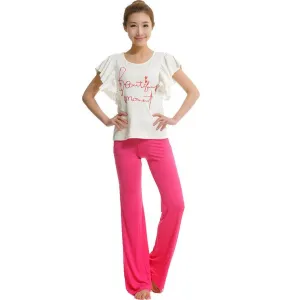 Celino Casual Women's Pink Fashionable Outdoor Slim Boot-Cut Stretch Pant