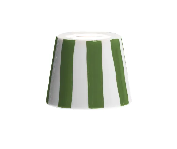 Ceramic Striped Light Shades for Rechargeable Lights