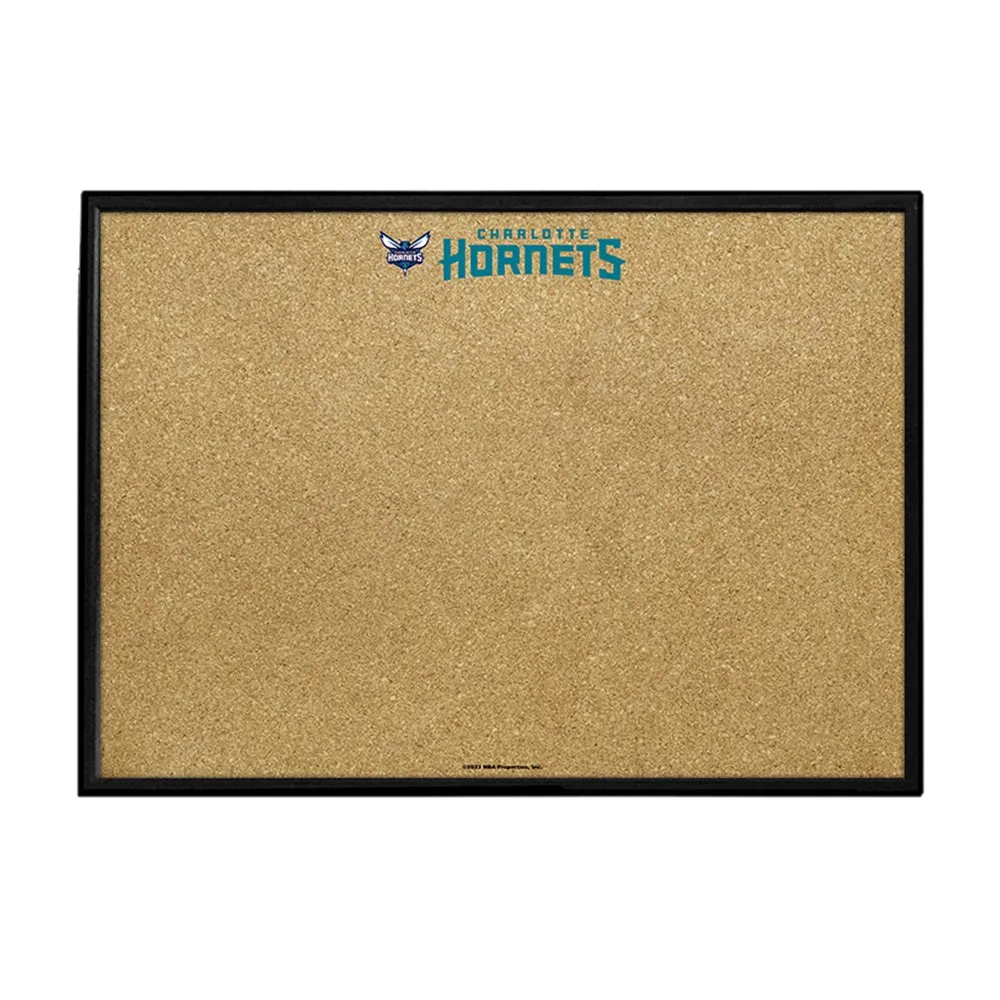 Charlotte Hornets: Framed Corkboard