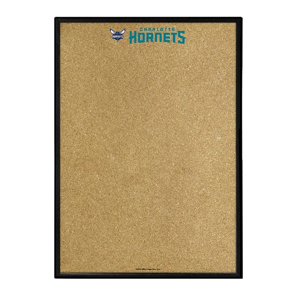 Charlotte Hornets: Framed Corkboard
