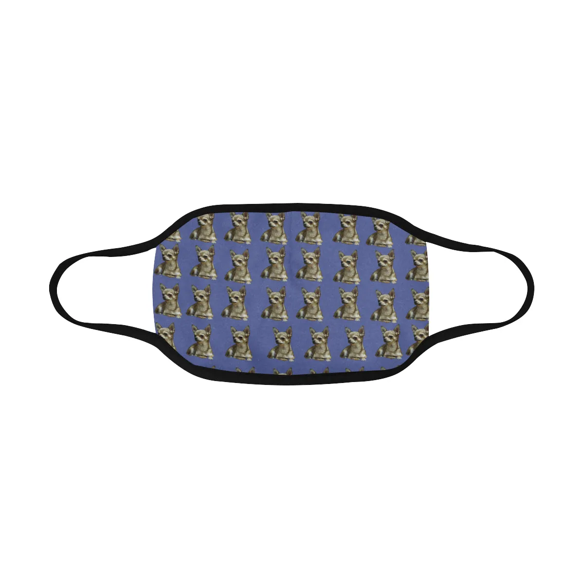Chihuahua Cloth Face Cover - Blue