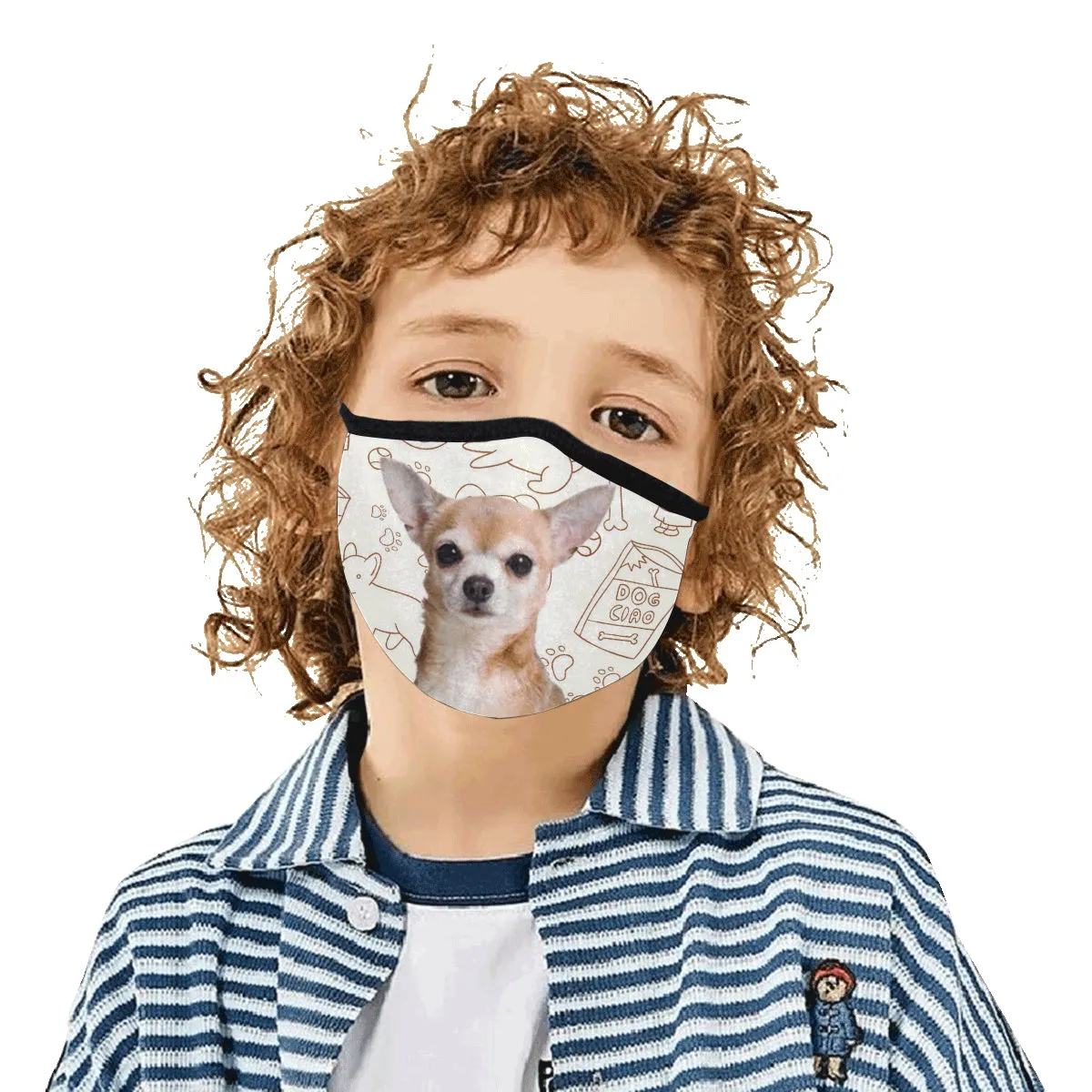 Chihuahua Cloth Face Cover - Tan