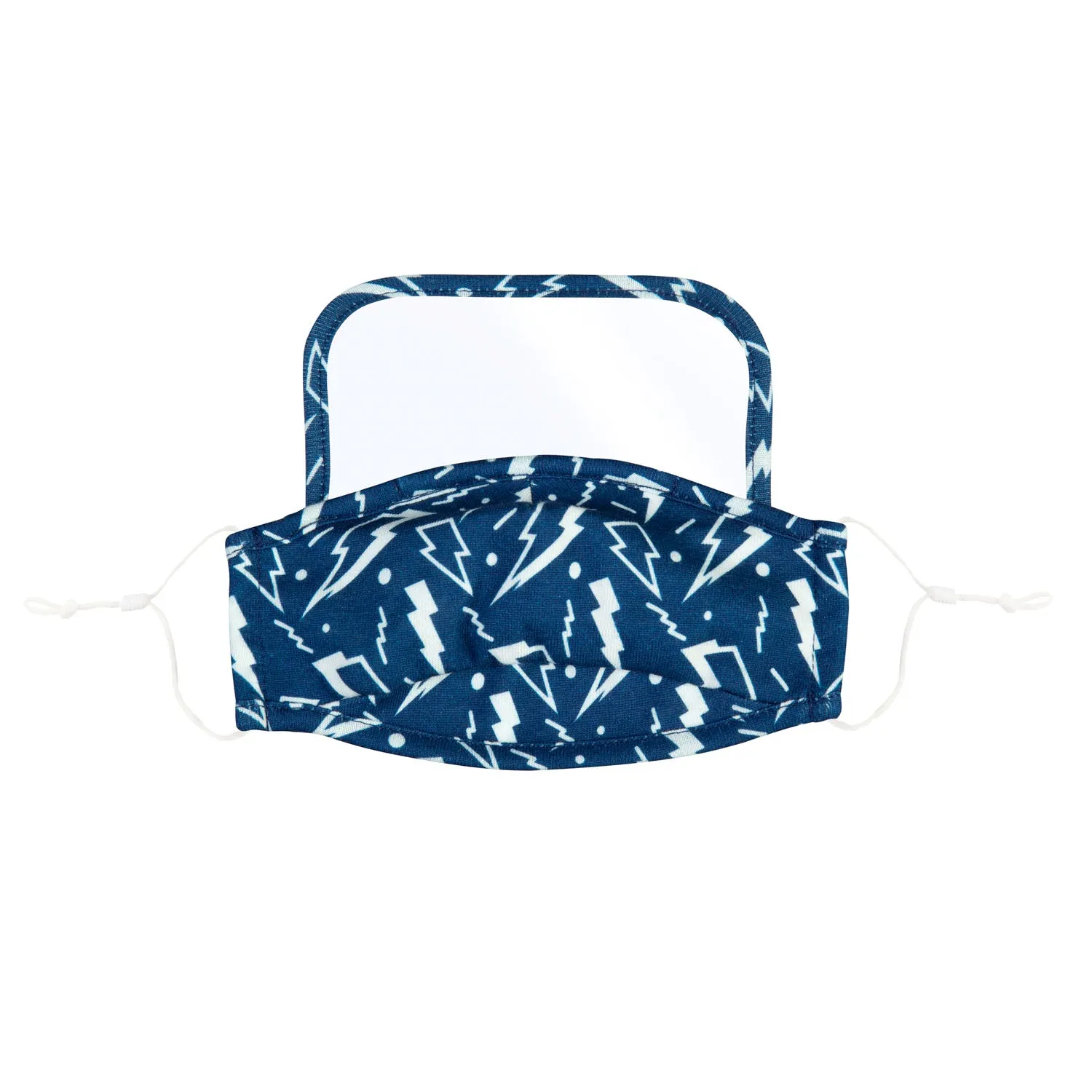 Children's Antimicrobial Non-Medical Cotton Face Mask w/ Visor, 2 Designs, 12 of each, 24 pcs total,7cdu102
