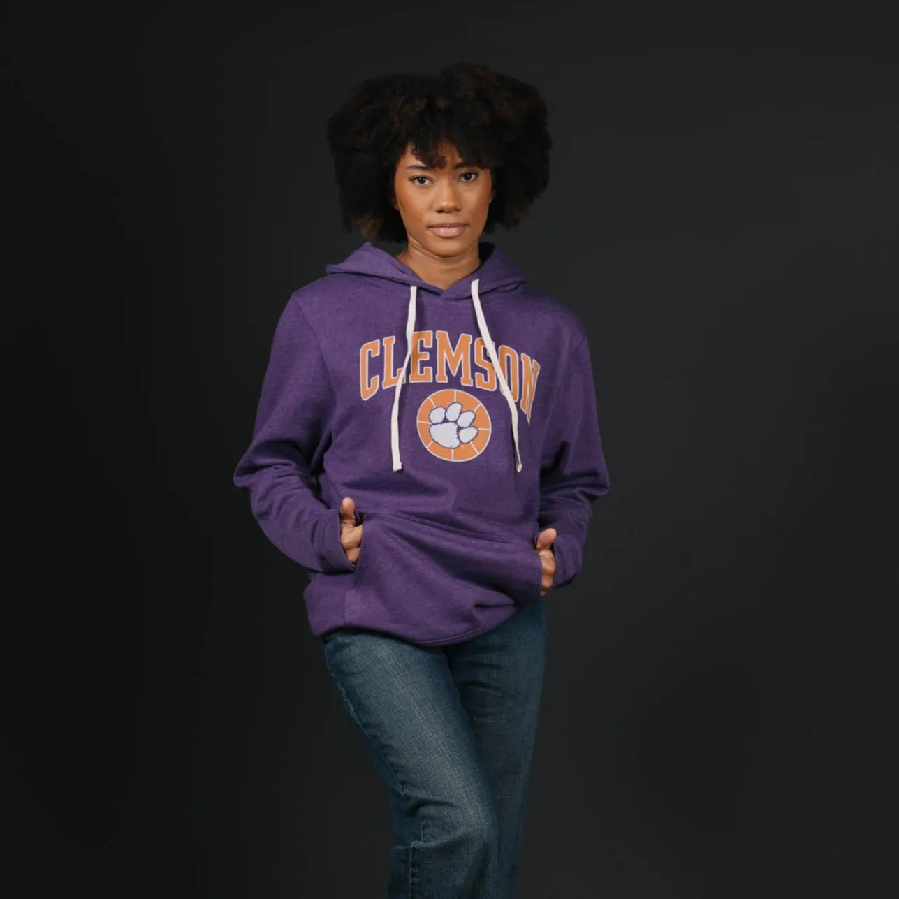 Clemson Basketball Tiger Paw Hoodie