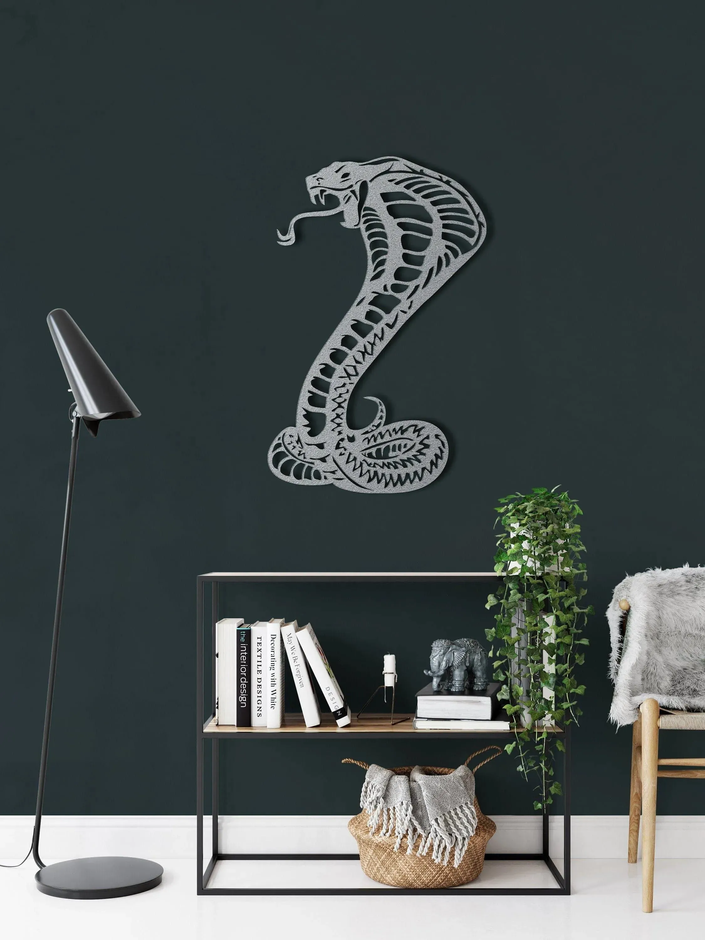 Cobra Snake Metal Wall Decor