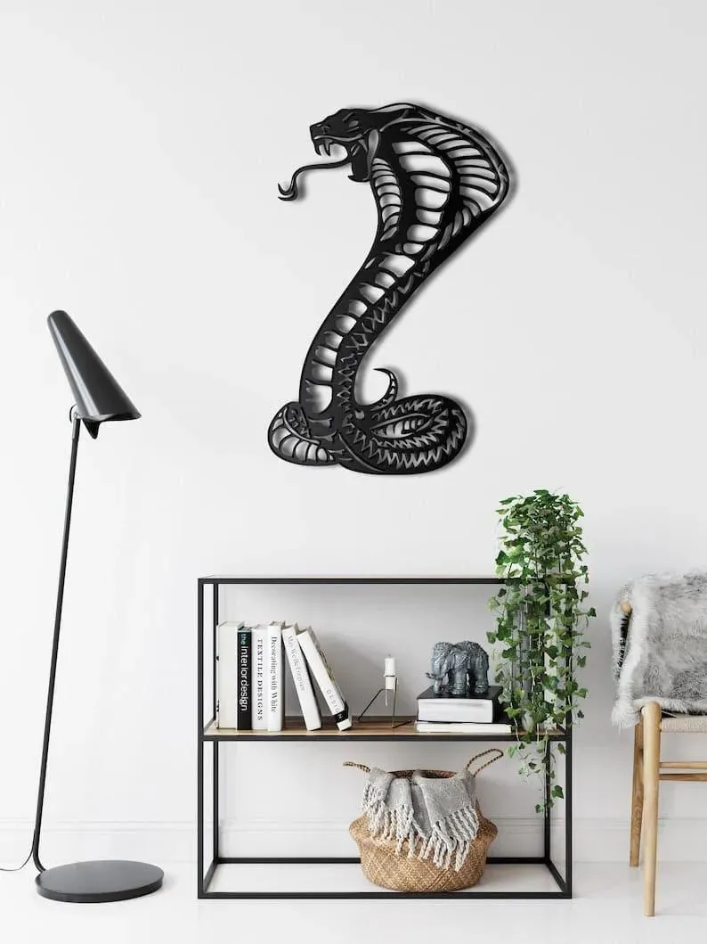 Cobra Snake Metal Wall Decor