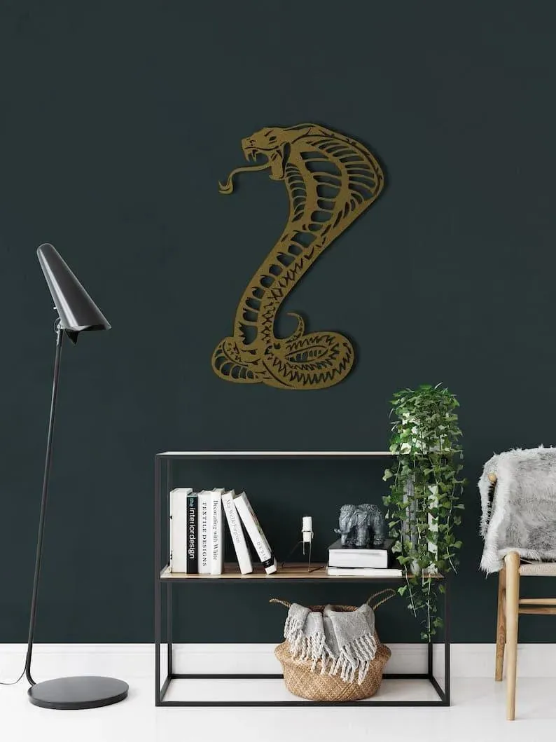 Cobra Snake Metal Wall Decor